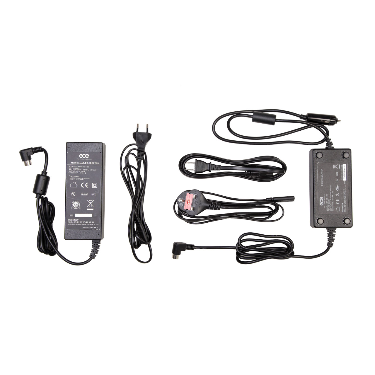 Zen-O Portable Oxygen Concentrator power adapters and cords