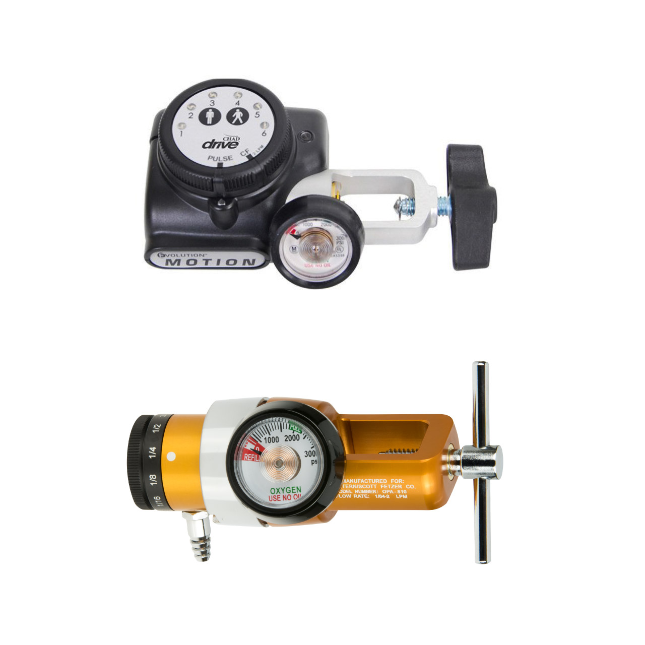 Oxygen Regulators and Flow Meters
